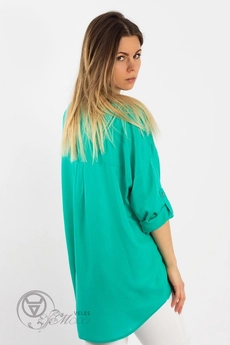 Рубашка 531 бирюза Mirolia