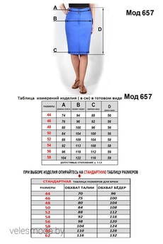 Юбка 657 синий Mirolia