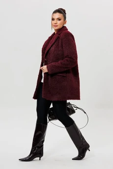 Пальто 1148 бордовый MisLana