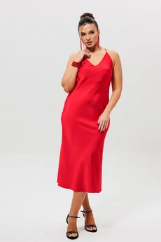 Платье 1158 красный MisLana