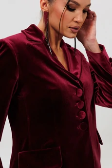 Костюм с юбкой 1165-1 бордо MisLana