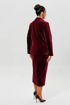 Костюм с юбкой 1165-1 бордо MisLana
