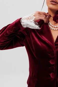 Костюм брючный + манжеты 1169-1м бордо MisLana