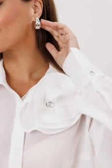 Блузка 1241 белый MisLana