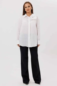 Блузка 1241 белый MisLana