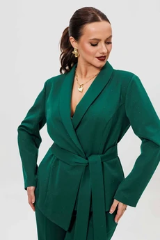 Костюм брючный 1269 зеленый MisLana