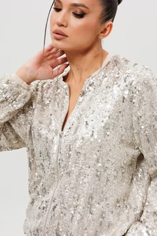 Жакет 1279 серебро MisLana