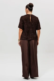 Блузка 1280 шоколад MisLana