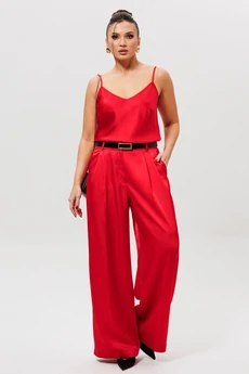 Брюки 1283 красный MisLana