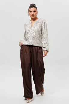 Брюки 1283 шоколад MisLana