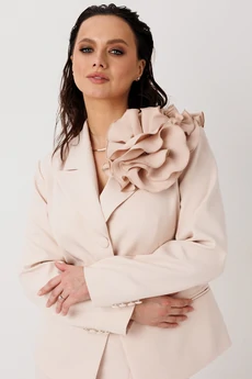 Костюм с юбкой 1296 бежевый MisLana