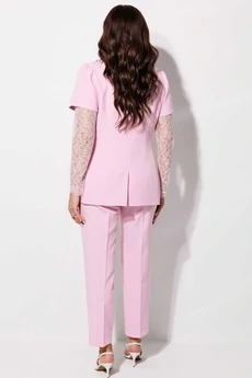 Костюм брючный 1298 розовый MisLana