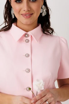 Костюм с юбкой 1302 розовый MisLana