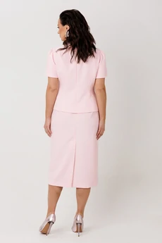 Костюм с юбкой 1302 розовый MisLana