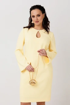 Платье 1304 желтый MisLana