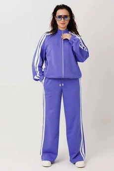 Костюм брючный 1306 синий + молочный MisLana