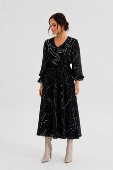 Платье 1351 черный MisLana