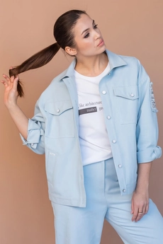 Куртка 210 голубой MisLana
