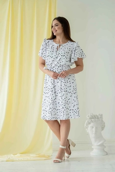 Платье 660 белый MisLana