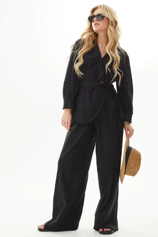 Костюм брючный 936 черный MisLana