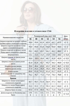 Костюм брючный 946 голубой MisLana