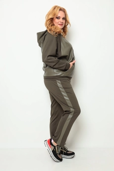 Спортивный костюм 1194 хаки Michel Chic