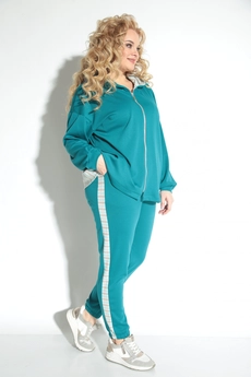 *Спортивный костюм 1210-1 бирюзовый Michel Chic