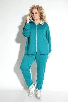 *Спортивный костюм 1210-1 бирюзовый Michel Chic