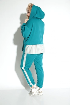 *Спортивный костюм 1210-1 бирюзовый Michel Chic