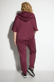 Спортивный костюм 1225 винный Michel Chic