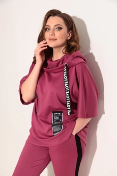 Спортивный костюм 1225 темно-розовый Michel Chic