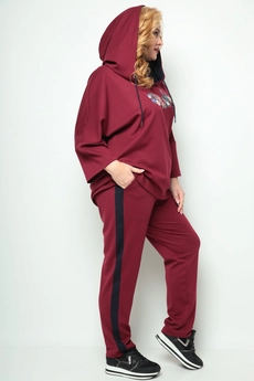 Спортивный костюм 1227 бордовый Michel Chic