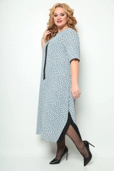 Костюм с платьем 1262 серый Michel Chic
