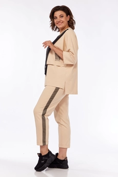 Костюм брючный 1329 шампань Michel Chic