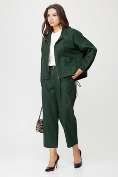 Костюм брючный 1351 зеленый Michel Chic