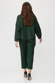Костюм брючный 1351 зеленый Michel Chic