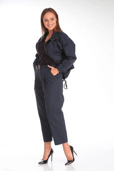 Костюм брючный 1351 синий Michel Chic