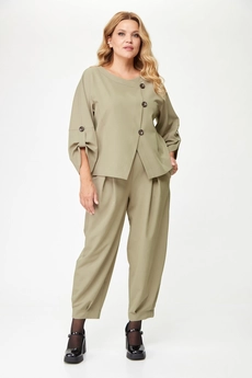 Костюм брючный 1355 бежевый Michel Chic
