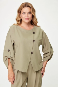 Костюм брючный 1355 бежевый Michel Chic