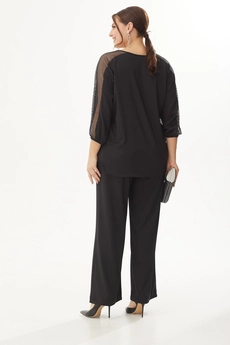 Костюм брючный 1363 черный Michel Chic