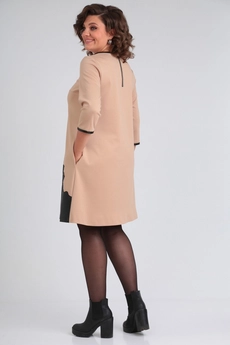 Платье 2140 бежевый Michel Chic