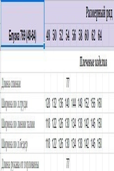 Блузка 769 голубой Michel Chic