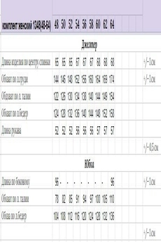 Костюм с юбкой 1348 белый + красный Michel Chic