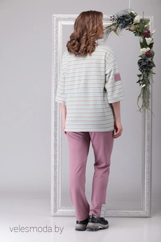 Спортивный костюм 1181 розовый Michel Chic