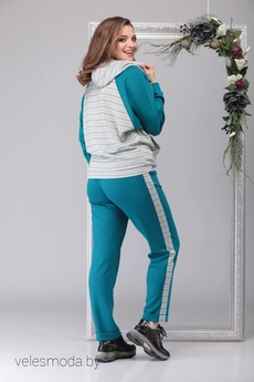 Спортивный костюм 1197 голубой Michel Chic