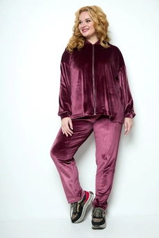 *Спортивный костюм 1210 бордовый Michel Chic