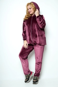 *Спортивный костюм 1210 бордовый Michel Chic