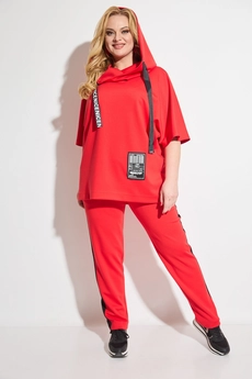 *Спортивный костюм 1225 красный Michel Chic