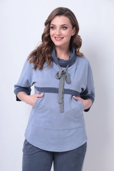 Спортивный костюм 1282 синий Michel Chic