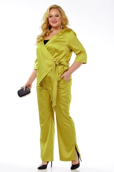 Костюм брючный 1290 горчица Michel Chic